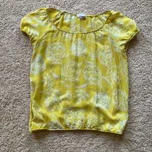 Silk floral top